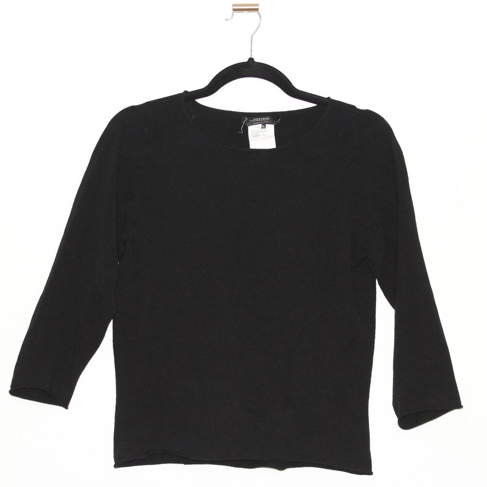 MaxMara Weekend Sweater 3/4 Sleeve Black Size XL made in Italy